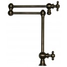 WHI-WHKPFDCR3-9555-P Vintage III patented deck mount pot filler with cross handles and swivel aerator