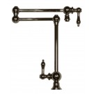 WHI-WHKPFDLV3-9555-C Vintage III patented deck mount pot filler with lever handles and swivel aerator