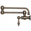 WHI-WHKPFLV3-9500-BN Vintage III wall mount pot filler with lever handle