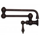 WHI-WHKPFLV3-9500-MB Vintage III wall mount pot filler with lever handle