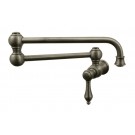 WHI-WHKPFLV3-9500-P Vintage III wall mount pot filler with lever handle