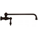 WHI-WHKPFSLV3-9000-MB Vintage III wall mount pot filler with lever handle
