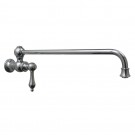 WHI-WHKPFSLV3-9000-C Vintage III wall mount pot filler with lever handle