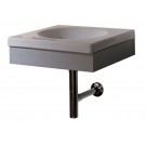 WHI-WHLOWGS New Generation Low support - suspended wood frame wall mount support for the WHLOW sink