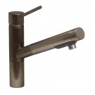 WHI-WHLX78568-BN Metrohaus single hole faucet with a pull-out spray head and lever handle