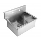 WHI-WHNC2520 Noah's Collection Brushed Stainless Steel commercial drop-in laundry-scrub sink