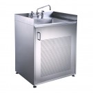 WHI-WHNC30CAB Single door stainless steel sink with cabinet