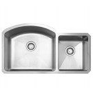 WHI-WHNC3721 Noah's Collection Brushed Stainless Steel Chefhaus Series double bowl undermount sink