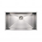 WHI-WHNCM3219 Noah's Collection Brushed Stainless Steel commercial single bowl undermount sink