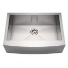 WHI-WHNCMAP3021 Noah's Collection Brushed Stainless Steel commercial single bowl sink with an arched front apron