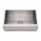 WHI-WHNCMAP3321 Noah's Collection Brushed Stainless Steel commercial single bowl front apron sink