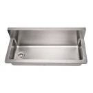 WHI-WHNCMB4413 Noah's Collection Brushed Stainless Steel commercial utility sink
