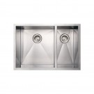 WHI-WHNCMD2920 Noah's Collection Brushed Stainless Steel commercial double bowl undermount sink