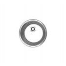 WHI-WHND10-5 Noah's Collection Brushed Stainless Steel round drop-in entertainment/prep sink