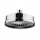 514.423TF-ACO Blairhaus Washington deck mount tub filler set with smooth lined arcing spout, crown-shaped turn handles, beveled escutcheons, hand held shower with white accents & built-in diverter