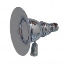 614.423TF-ORB Blairhaus Washington deck mount tub filler set with smooth arcing spout, crown-shaped turn handles, smooth escutcheons, hand held shower with white accents and built-in diverter