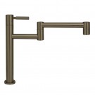 WHI-WHPF0501-BN Decohaus deck mount pot filler with lever handle and single swing arm