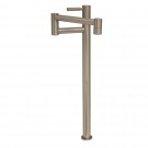 WHI-WHPF0502-BN Decohaus tall deck mount pot filler with lever handle and single swing arm
