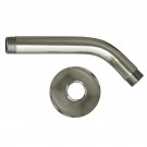 WHI-WHSA165-2-C Showerhaus short solid brass shower arm with solid brass escutcheon