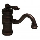 WHI-WHSL3-9722-MB Vintage III single hole/single lever lavatory faucet with traditional spout and pop-up waste