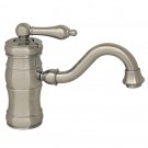 514.161WS-ORB Blairhaus McKinley widespread lavatory faucet with smooth lined arcing spout, bell-shaped cross handles, beveled escutcheons and pop-up waste