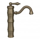 WHI-WHSL3-9724-BN Vintage III single hole/single lever elevated lavatory faucet with traditional spout