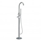 WHI-WHT7369S-C Freestanding single lever tub filler with integrated diverter valve and hand held shower