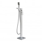WHI-WHT8868S-C Freestanding single lever tub filler with integrated diverter valve and hand held shower