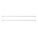 WHI-WHUMSB Undermount installation kit includes two 1" metal rods and four flanges with screws