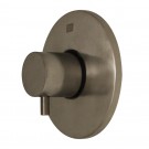WHI-WHUS40078-BN Luxe round volume control with short lever handle