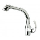 WHI-WHUS566-C Metrohaus single hole faucet with matching pull-out spray head and lever handle