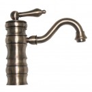 WHI-WHVEG3-1095-BN Vintage III single hole/single lever lavatory faucet with traditional swivel spout