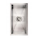 WHI-WINEHAUS Noah's Collection Brushed Stainless Steel commercial Winehaus single bowl undermount sink