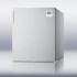 FS22LCSSPLUS Compact all-freezer in stainless steel, manual defrost with a lock and traceable thermometer