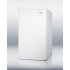 CM420ES ENERGY STAR qualified compact refrigerator-freezer in white, under 20 inches wide with front lock