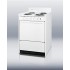 WEM6171Q24" wide electric range with indicator lights and a three-prong line cord 