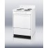 WEM610White 220V electric range in slim 24" width with storage compartment