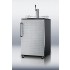 SBC490BI7DPL Commercially approved full-sized beer dispenser for built-in use, with black cabinet and diamond plate door