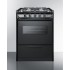 TNM616RWSlide-in gas range in slim 24" width, with black porcelain construction, four sealed burners, and oven window with light
  