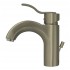 614.151WS-AB Blairhaus Monroe widespread lavatory faucet with smooth arcing spout, octagon-shaped lever handles, smooth escutcheons and pop-up waste