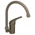 WHI-3-2851-BN Flamingo III single hole/single lever handle entertainment/prep faucet with gooseneck swivel spout