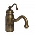 WHI-3-3163-C-AB Beluga single handle entertainment/prep faucet with traditional curved swivel spout curved handle and solid brass side spray