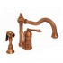 WHI-3-3190-ACO Legacyhaus single lever handle faucet with traditional swivel spout and solid brass side spray