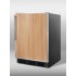 BI541B Built-in refrigerator-freezer with cycle defrost in a black; door accepts custom panels