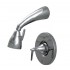WHI-614.818SH-C Blairhaus Jackson pressure balance valve with showerhead and cone-shaped lever handle