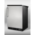 FF7LBLPUBSSTB Commercially approved freestanding beverage cooler, black cabinet, stainless steel door, and towel bar handle