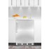 CT67BISSTB Built-in refrigerator-freezer in white with cycle defrost, stainless steel door, TB handle, glass shelves