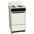 SEM110CBisque 220V electric range in slim 20" width with storage compartment