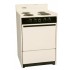 SEM611CBisque 220V electric range in slim 24" width