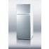 FF1062WSSIM Frost-free 63" high refrigerator-freezer in slim 24" footprint, with factory installed icemaker, white cabinet and reversible stainless steel doors